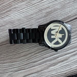 Michael Kors Black and Gold Women's Watch